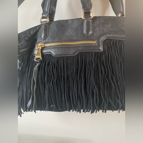 Aimee Kestenberg Women's Leather Fringe Signature Shoulder Bag - Picture 9 of 15